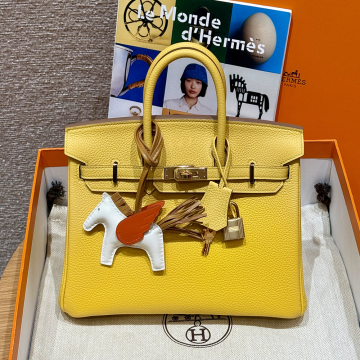 최고퀄 에르메스 올수공 버킨 25 Lime 토고 가죽 금장