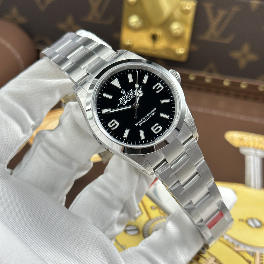 최고퀄 VS공장 롤렉스 익스플로러 블랙 다이얼 스틸 36mm 124270