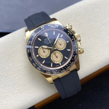 최고퀄 VS공장 롤렉스 데이토나 레이싱 다이얼 옐로우 골드 금통 러버밴드 40mm 126518