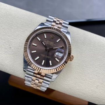최고퀄 VS공장 롤렉스 데이저스트 브라운 다이얼 쥬빌레 로즈 골드 콤비 41mm 126331