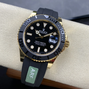 최고퀄 ARF공장 롤렉스 요트마스터 블랙 다이얼 옐로우 골드 금통 러버밴드 42mm 226658