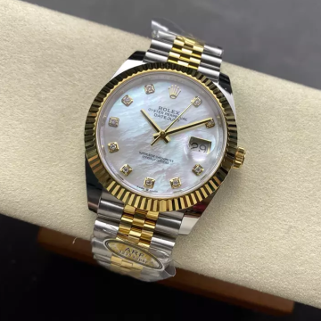 최고퀄 ARF공장 롤렉스 데이저스트 자개 10P 다이얼 옐로우 골드 쥬빌레 콤비 41mm 126333