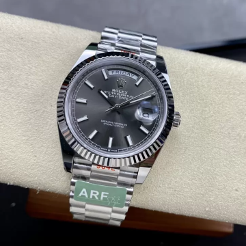최고퀄 ARF공장 롤렉스 데이데이트 그레이 다이얼 화이트 골드 금통 40mm 228239