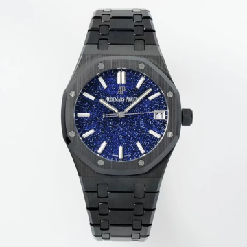 최고퀄 APS공장 오데마피게 로얄오크 그레이셔 블루 다이얼 블랙 세라믹 41mm 15500
