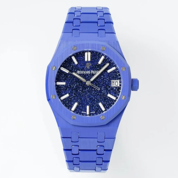최고퀄 APS공장 오데마피게 로얄오크 그레이셔 블루 다이얼 블루 세라믹 41mm 15500