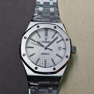 최고퀄 APS공장 오데마피게 로얄오크 화이트 다이얼 스틸 37mm 15450