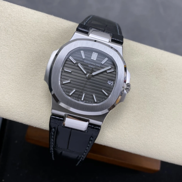 최고퀄 DD공장 파텍필립 노틸러스 그레이 다이얼 스틸 가죽밴드 40mm 5711