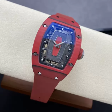 최고퀄 G+공장 리차드밀 RM07-01 레드 카본 레드 러버밴드