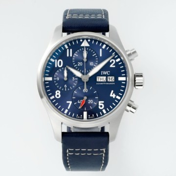 최고퀄 레플리카 IWC 파일럿 워치 크로노그래프 41 블루 다이얼 - IW388101