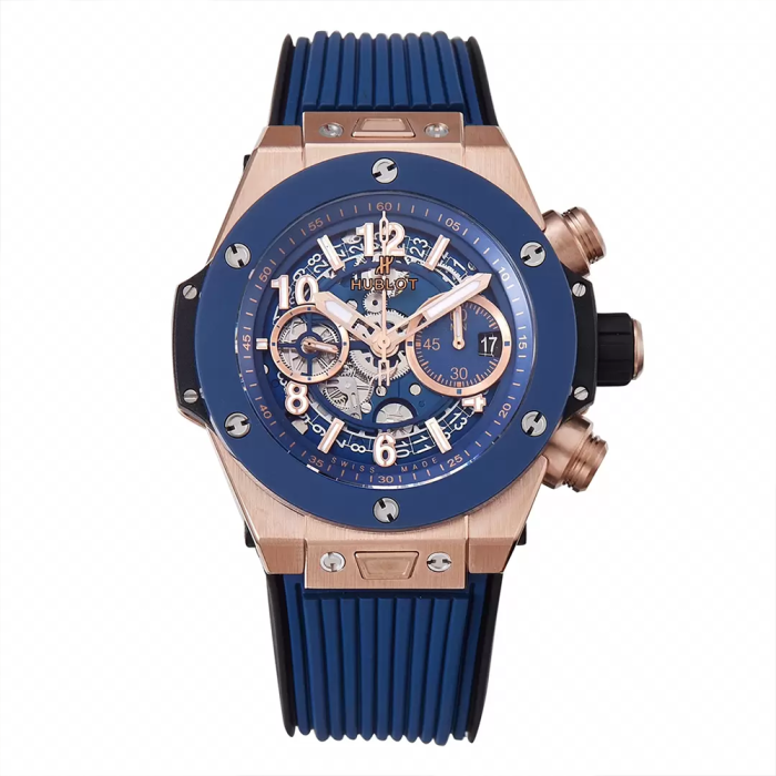BBF공장 위블로 빅뱅 유니코 블루 세라믹 로즈골드 44mm 421.OL.5180.RX