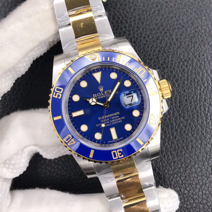 최고퀄 VS공장 롤렉스 서브마리너 청판 다이얼 콤비 40mm 116613