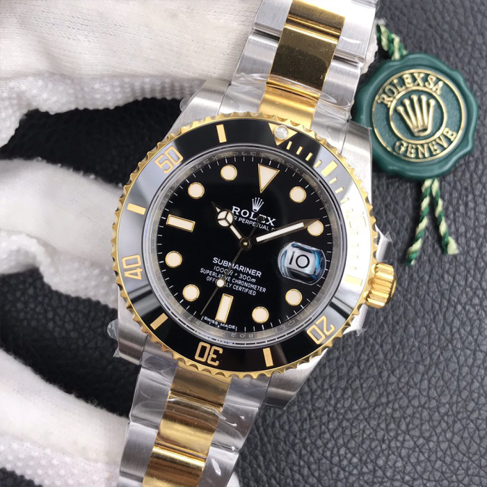 최고퀄 VS공장 롤렉스 서브마리너 블랙 다이얼 콤비 40mm 116613