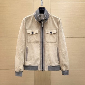 최고퀄 톰포드 스웨이드 더블포켓 봄버 자켓 베이지/그레이
