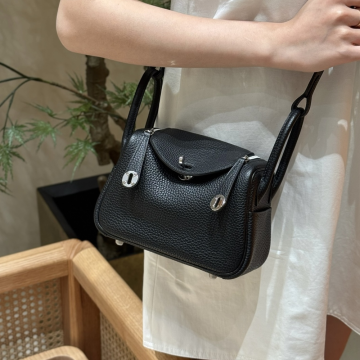 최고퀄 올수공 에르메스 린디백 19 블랙 클레망스 가죽 실버 하드웨어