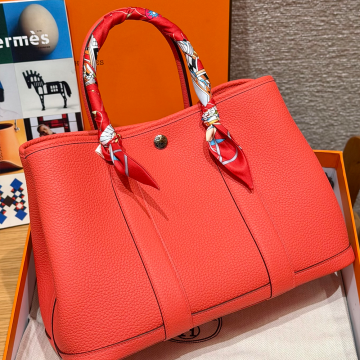 최고퀄 올수공 에르메스 가든파티 30 Rouge Pivoine 네곤다 가죽