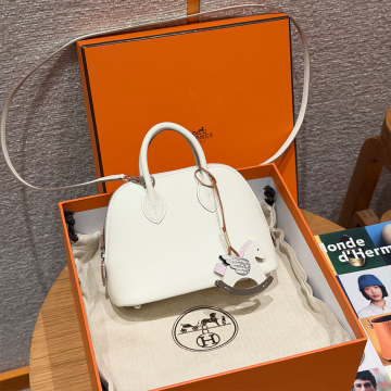 최고퀄 올수공 에르메스 볼리드 미니 Mushroom 에버컬러 가죽 실버 하드웨어