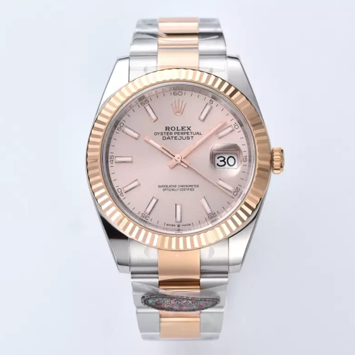최고퀄 클린공장 롤렉스 데이저스트 41mm 살몬 다이얼 로즈골드 콤비 오이스터 126331