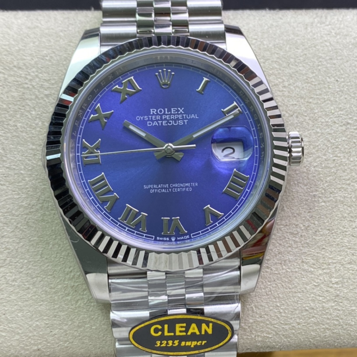 최고퀄 클린공장 롤렉스 데이저스트 청판 로만 다이얼 쥬빌레 41mm 126334