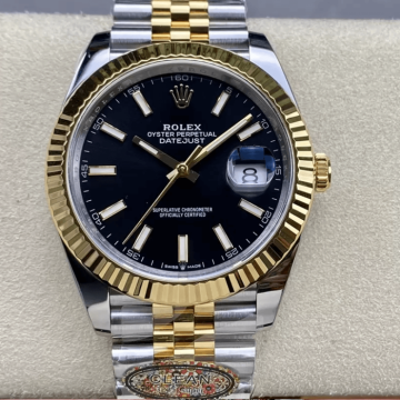 최고퀄 클린공장 롤렉스 데이저스트 블랙 다이얼 콤비 쥬빌레 41mm 126334
