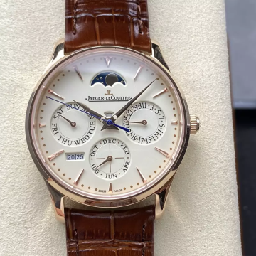 최고퀄 예거르쿨트르 마스터 울트라 씬 퍼페추얼 캘린더 화이트 다이얼 39mm 114258J