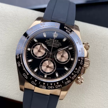 최고퀄 클린공장 롤렉스 데이토나 검판 다이얼 로즈골드 금통 러버밴드 116515