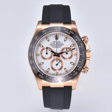 최고퀄 클린공장 롤렉스 데이토나 화이트 다이얼 로즈골드 금통 러버밴드 116515
