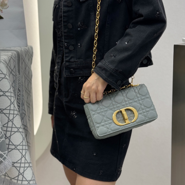 최고퀄 디올 카로 스몰 숄더백 그레이