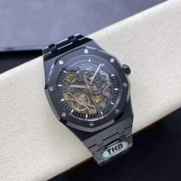 최고퀄 THB 공장 오데마피게 로열오크 더블 밸런스 휠 오픈워크 블랙 세라믹 15416CE.OO.1225CE.01