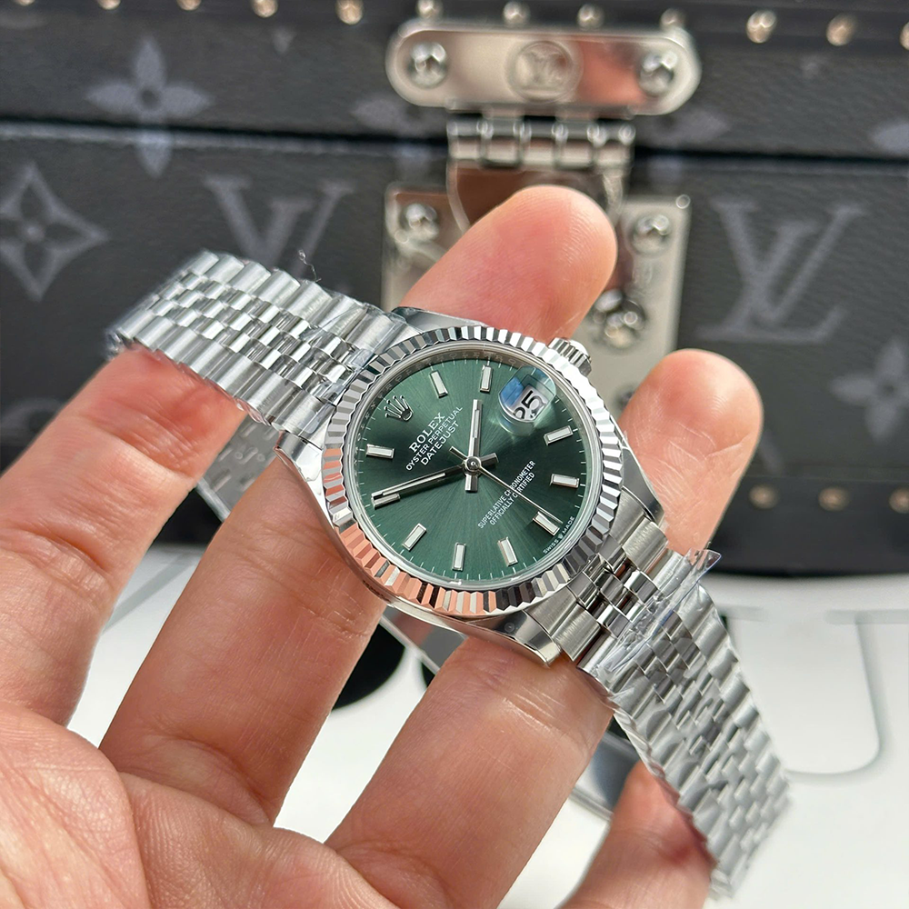 최고퀄 THB공장 여성용 롤렉스 데이저스트 그린 다이얼 스틸 31mm
