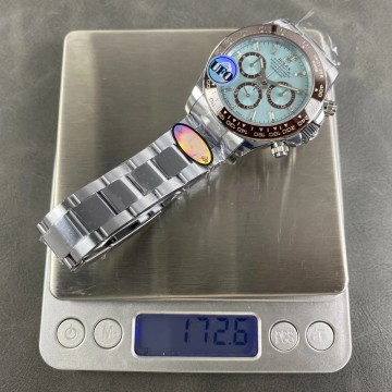 최고퀄 UFO공장 롤렉스 데이토나 플래티넘 바게트 다이얼 화이트 골드 금통 40mm 126506