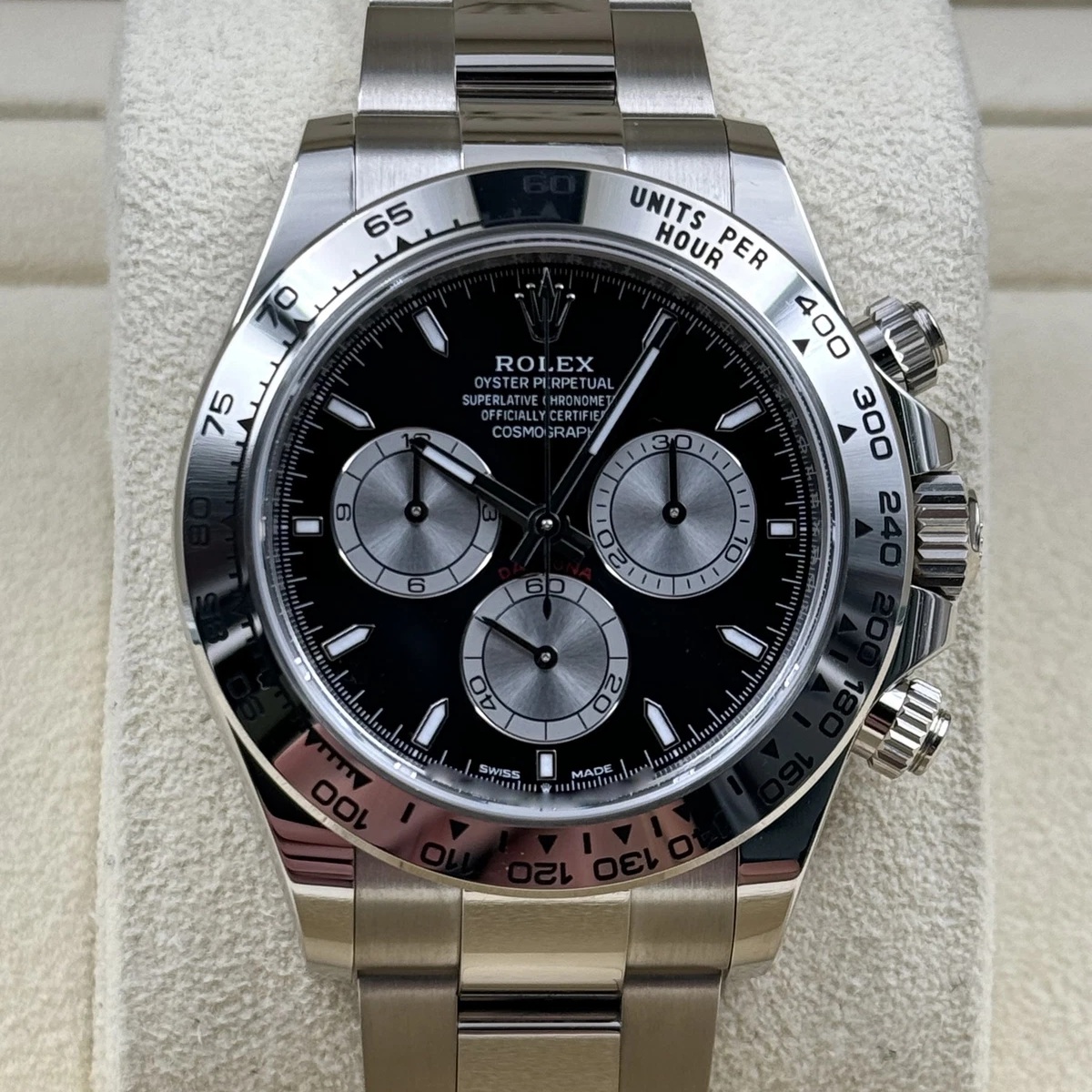최고퀄 UFO공장 롤렉스 데이토나 블랙 다이얼 화이트 골드 금통 40mm 126509