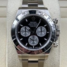 최고퀄 UFO공장 롤렉스 데이토나 블랙 다이얼 화이트 골드 금통 40mm 126509