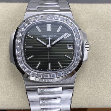 최고퀄 DD공장 파텍필립 노틸러스 그린 다이얼 다이아 베젤 40mm 5711