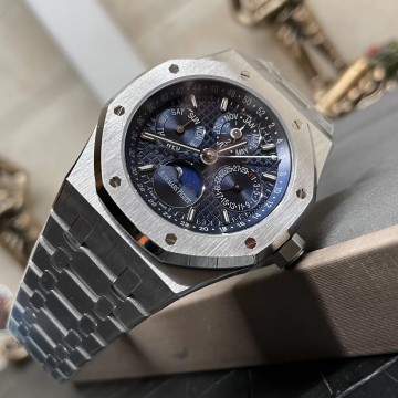 최고퀄 BBR공장 오데마피게 로얄오크 퍼페츄얼 캘린더 블루 다이얼 41mm 26754