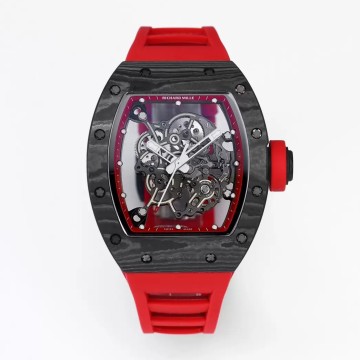 최고퀄 BBR공장 리차드밀 부바왓슨 블랙 카본 케이스 레드 러버밴드