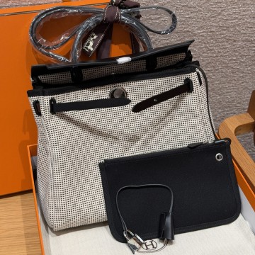 최고퀄 올수공 에르메스 에르백 39 Ecru & Noir 은장