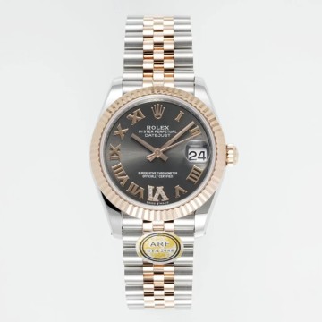 최고퀄 ARF공장 여성용 롤렉스 데이저스트 그레이 로만 다이얼 로즈골드 콤비 31mm 278271