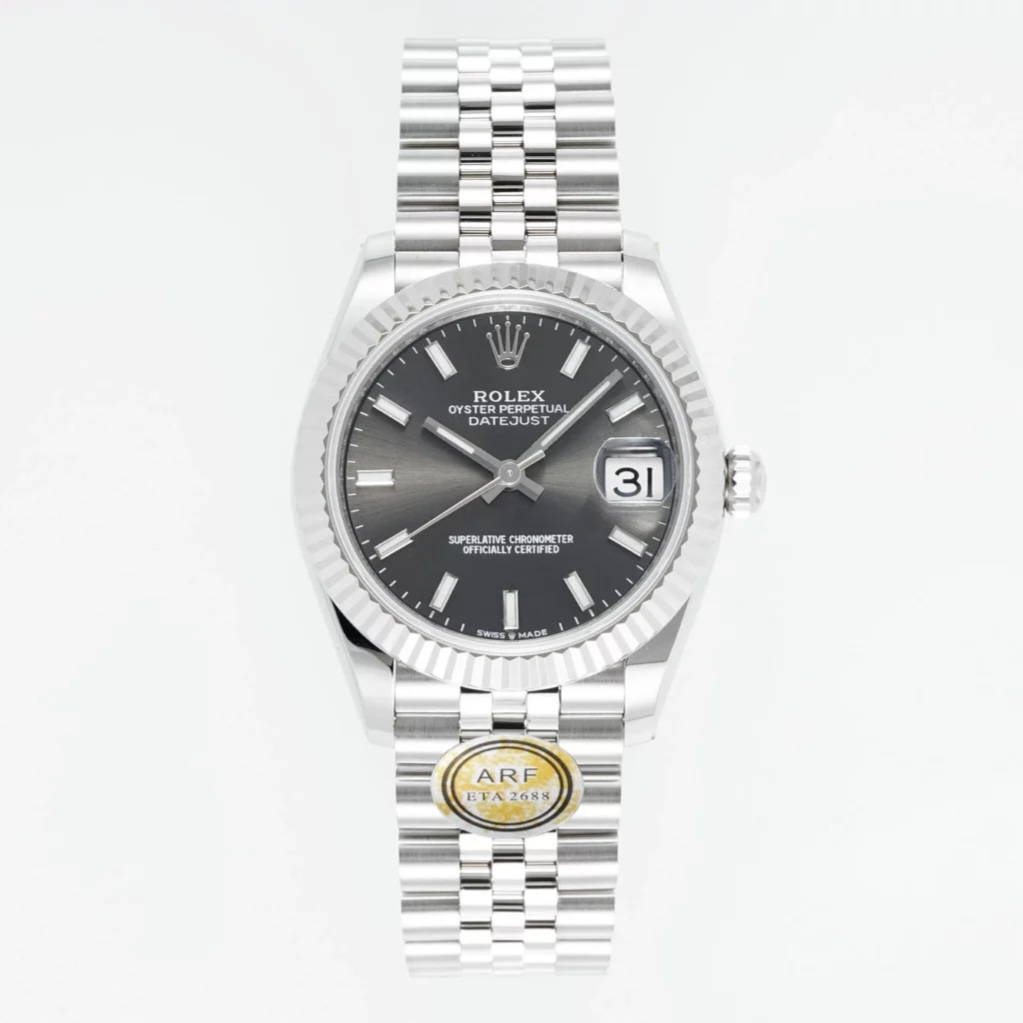최고퀄 ARF공장 여성용 롤렉스 데이저스트 그레이 다이얼 스틸 쥬빌레 31mm 278274