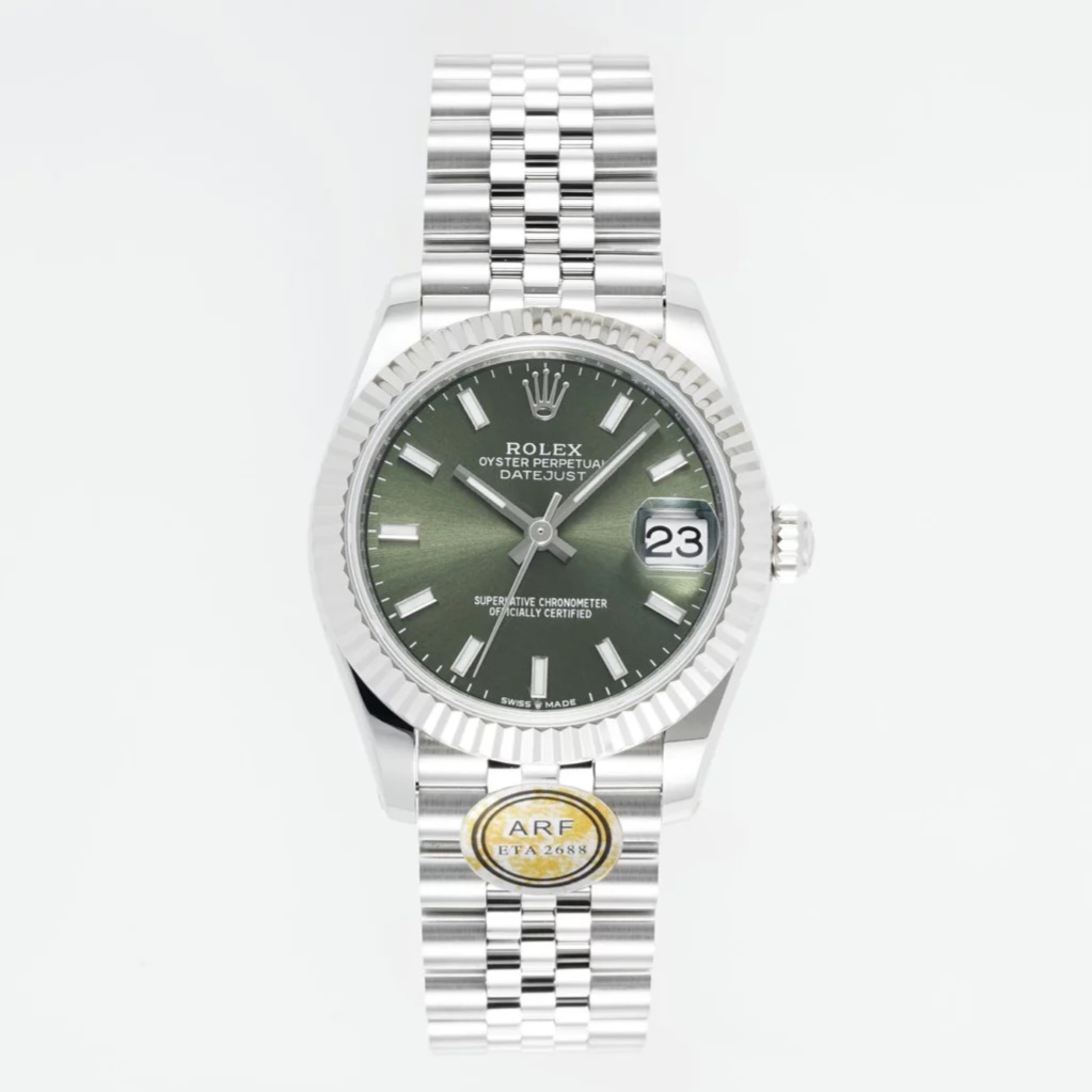 최고퀄 ARF공장 여성용 롤렉스 데이저스트 그린 다이얼 스틸 쥬빌레 31mm 278274
