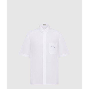 Christian Dior Couture 은방울꽃 자수 반소매 셔츠