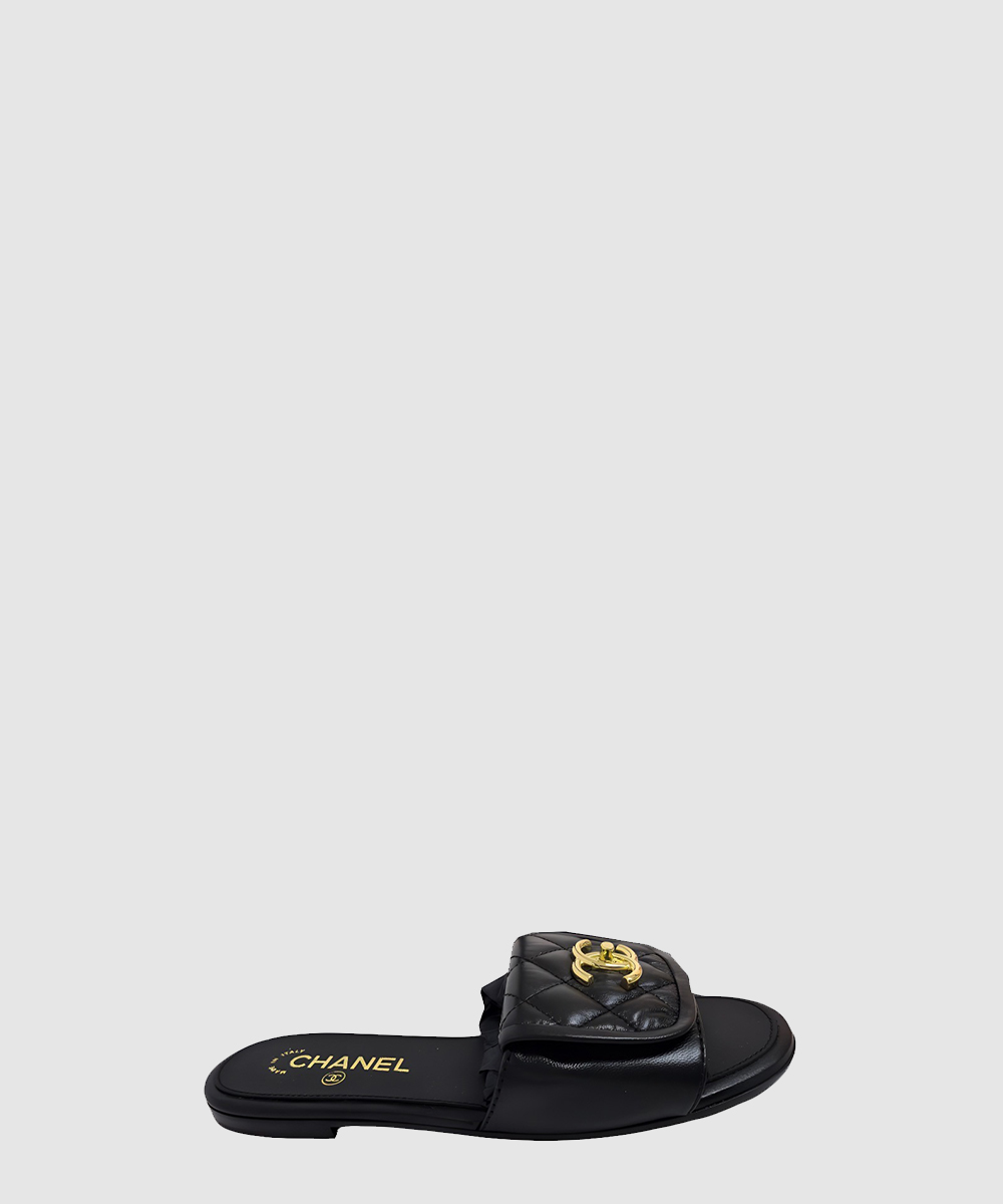 CC로고 턴 락 뮬 샌들 G46119