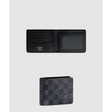 슬렌더 아이디 월릿 다미에 그라파이트 캔버스 N64002