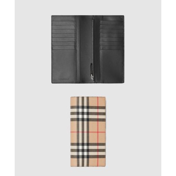 빈티지 체크 E-캔버스 장지갑 80166131