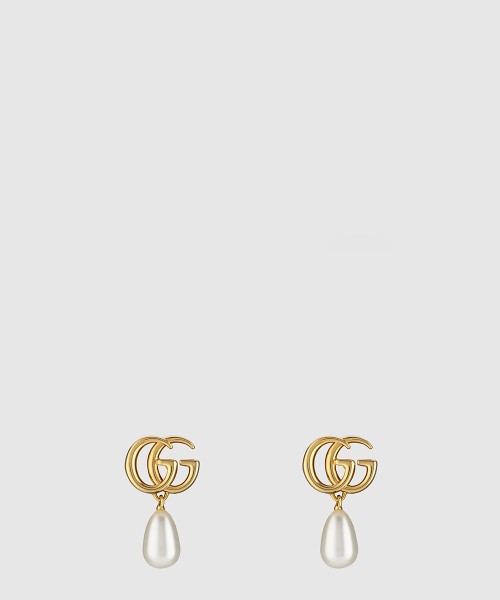 GG 마몽 펄 드롭 귀걸이 815307