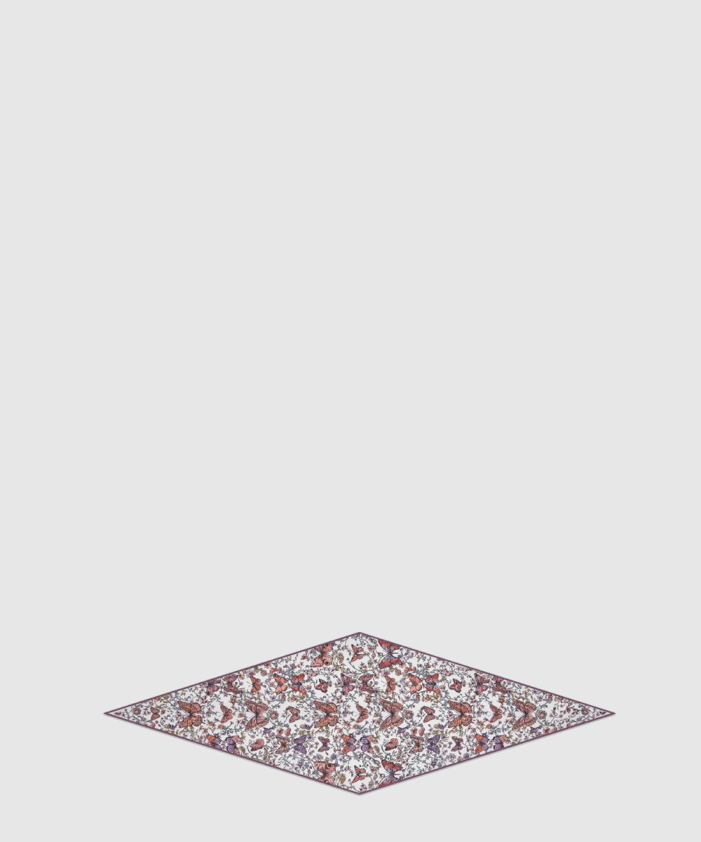 Toile de Jouy Papillon Dior 다이아몬드 스카프 52TJP