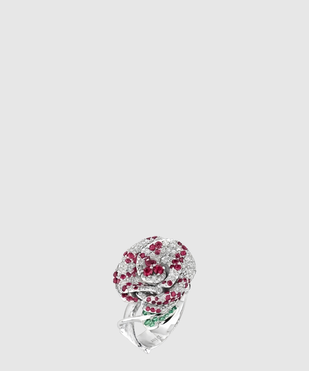 Rose Dior Bagatelle 꽃 모양 반지 JBAG9