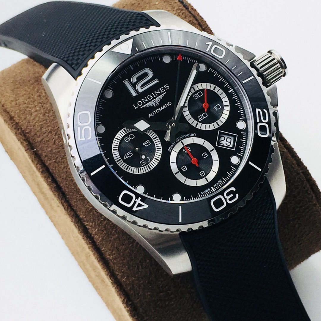 론진 하이드로 콘퀘스트 41mm L3.783.4.96.6 8F 공장 1:1 베스트 에디션 스테인리스 스틸 케이스 다이버 워치 아시아 7750