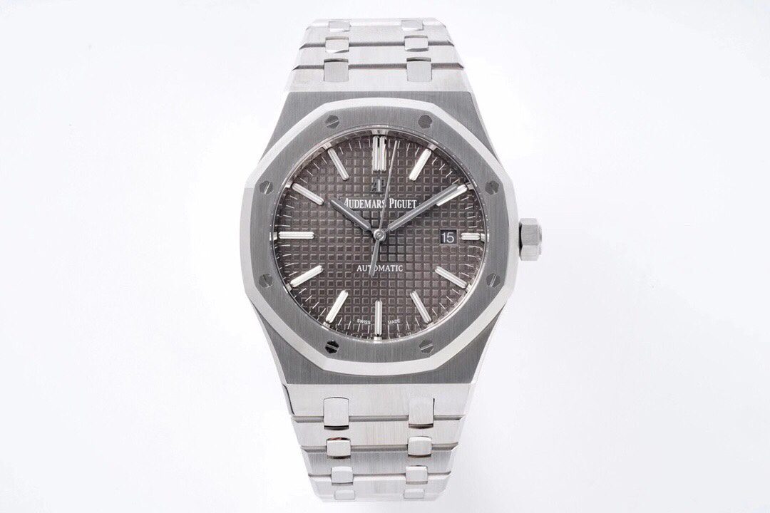Audemars Piguet Royal Oak 41mm 15400ST SS ZF 1:1 Best Edition Grey Textured Dial on SS Bracelet V2 SA3120 Super Clone