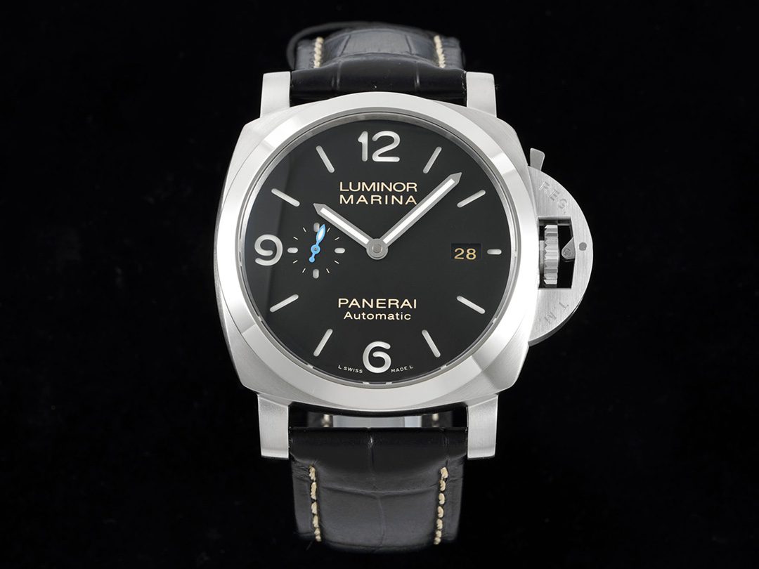 파네라이 PAM1312 PAM01312 W TTF 1:1 베스트 에디션 블랙 레더 스트랩 P9010