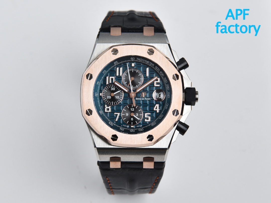 AP 로열 오크 오프쇼어 다이버 42mm 26471SR.OO.D101CR.01 APF 1:1 베스트 에디션 블루 다이얼 가죽 스트랩